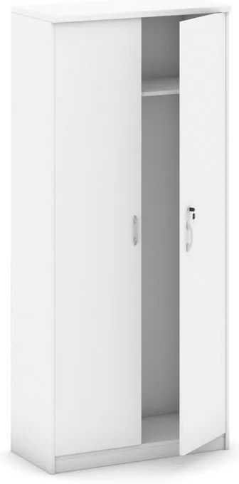 Šatníková skriňa s výsuvom MIRELLI, 800 x 400 x 1800 mm, biela