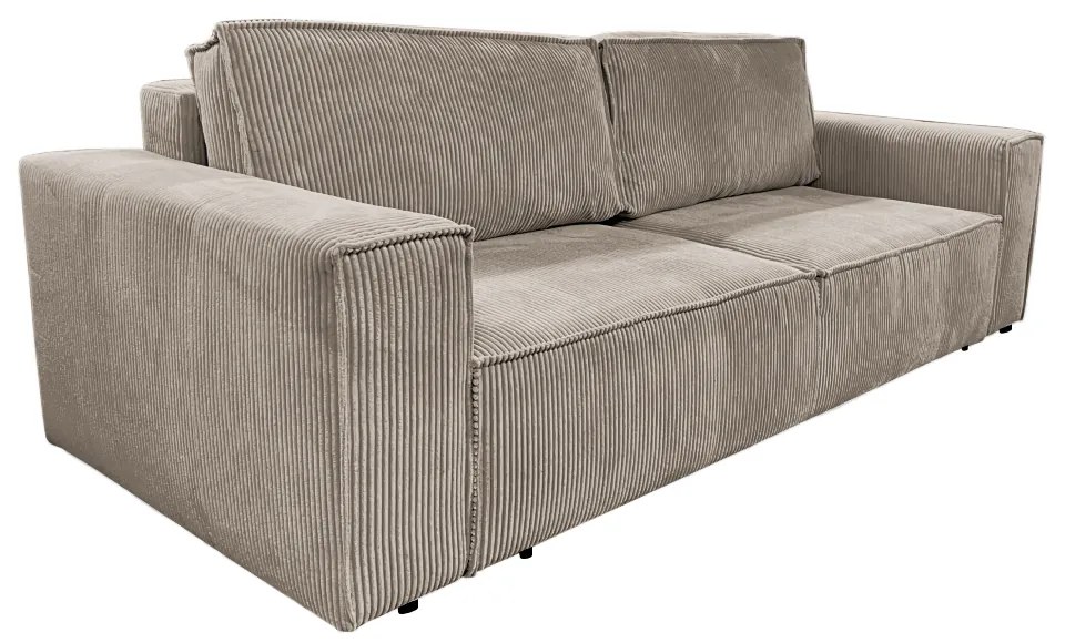 Rozkladacia pohovka, sivobéžová Taupe, HARPERA BIG SOFA