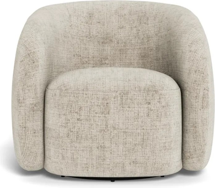 Otočné dizajnové lounge kreslo Lodi béžové