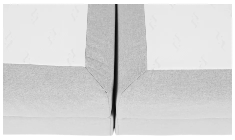 Boxspringová posteľ 180x200, svetlosivá, FERATA KOMFORT