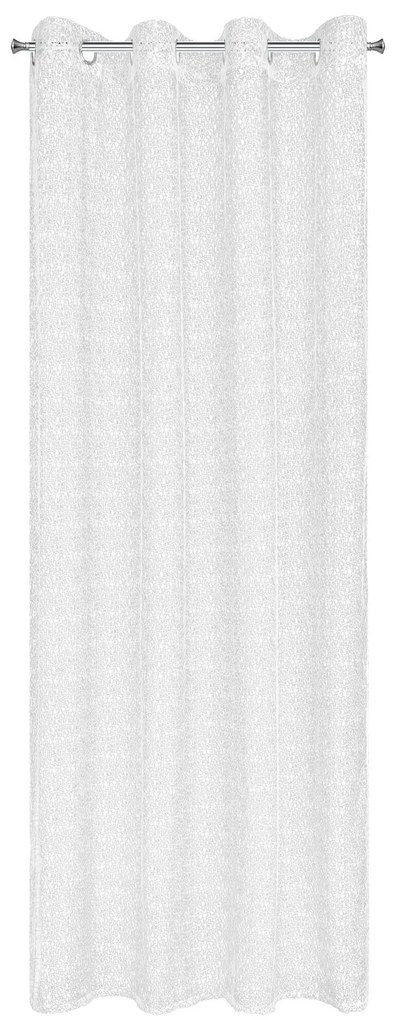 ZÁCLONA NA KRÚŽKOCH ELLISSA 140X250 CM BIELA