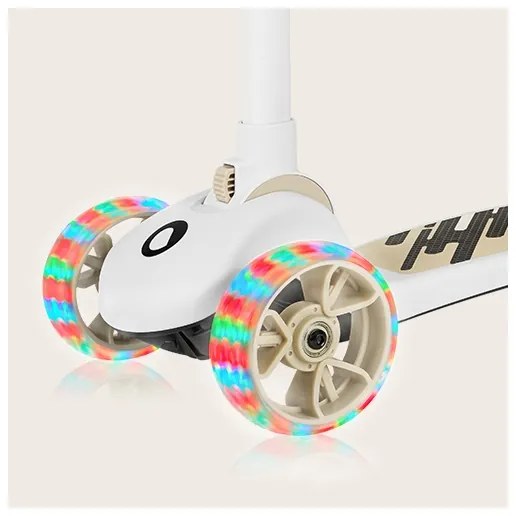 Lionelo - Detská kolobežka 2v1 FRANKY biela/béžová