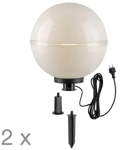 Leuchten Direkt 19324-16-2-SADA 2x Vonkajšia lampa 1xE27/40W/230V pr. 40 cm IP44