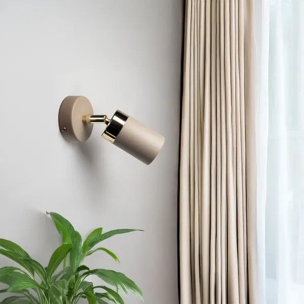 Brilagi - Nástenné bodové svietidlo POKER 1xGU10/25W/230V béžová