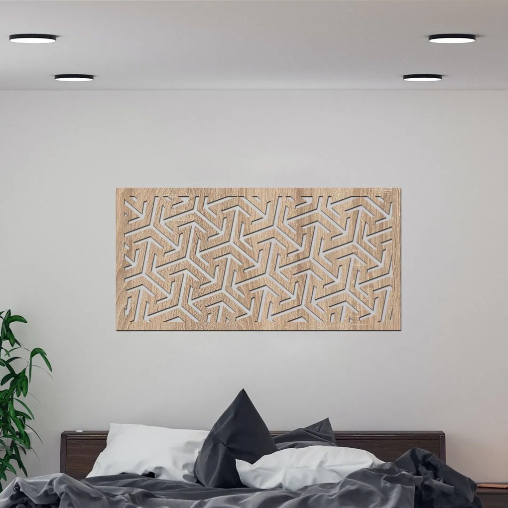 drevo zivota Drevený dekoračný panel na stenu FLAKES Farebný vzor: Biela, Rozmery (cm): 50x95