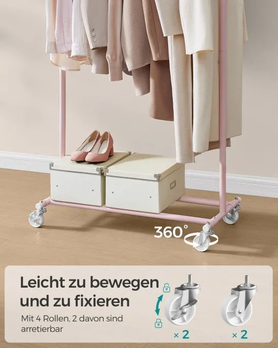 Vešiakový stojan na kolieskach HSR013R01