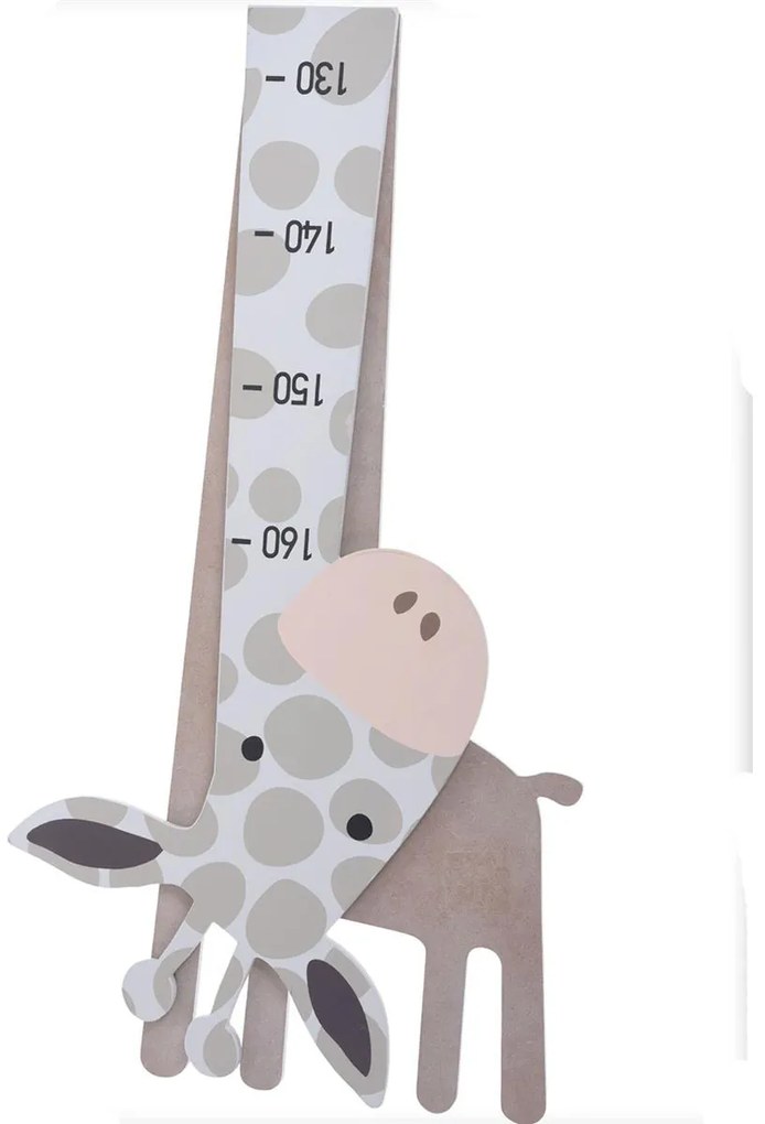 Detská drevená dekorácia na stenu Baby Giraffe 35x138 cm
