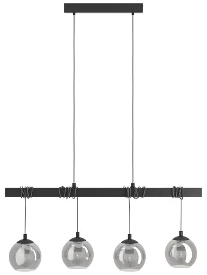 Eglo 39761 - Luster na lanku ARGALLO 4xE27/40W/230V