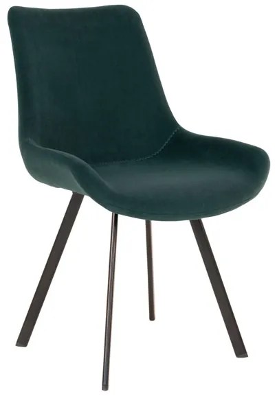 Memphis jedálenská stolička zelená/čierna