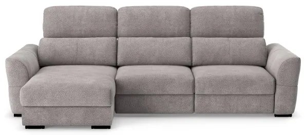 Univerzálna rohová rozkladacia trojmiestná pohovka s úložným priestorom TRENTO taupe