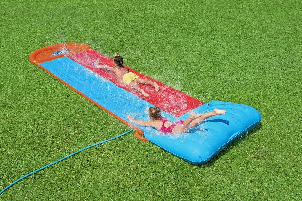 BESTWAY Dvojitá vodná šmykľavka 488cm