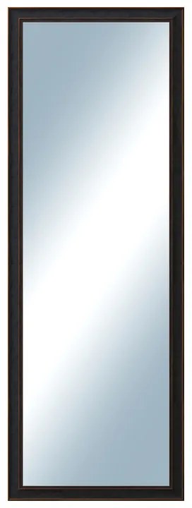 DANTIK - Zrkadlo v rámu, rozmer s rámom 50x140 cm z lišty ANDRÉ veľká čierna (3154)