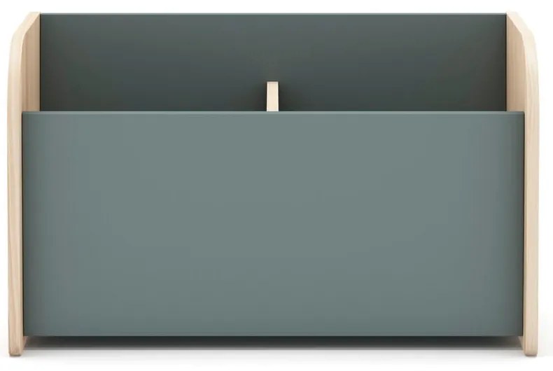 Detská knižnica sivozelená 70x42x35 cm Esteban – Marckeric