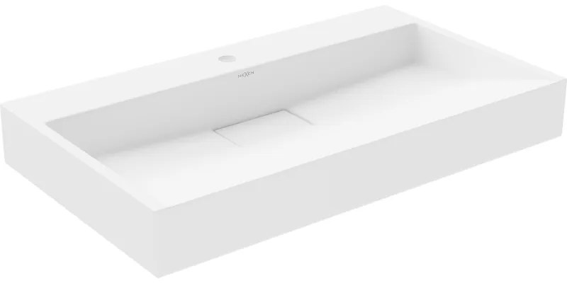 Mexen Ava, umývadlo na dosku z konglomerátu 80 x 46 cm, biela, 23018001
