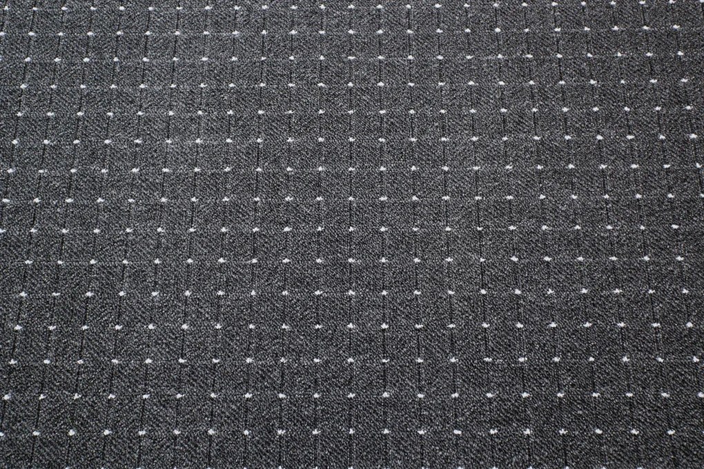 Condor Carpets, AKCIA: 80x150 cm Koberec metráž Udinese antracitový - neúčtujeme odrezky z role - obšitý zo všetkých strán, šíře, čierna, filc, chodba / predsieň
