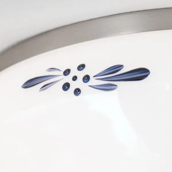 Orion DL 7-673- Stropné svietidlo LANDHAUS 2xE27/60W/230V pr. 28 cm m. chróm/biela