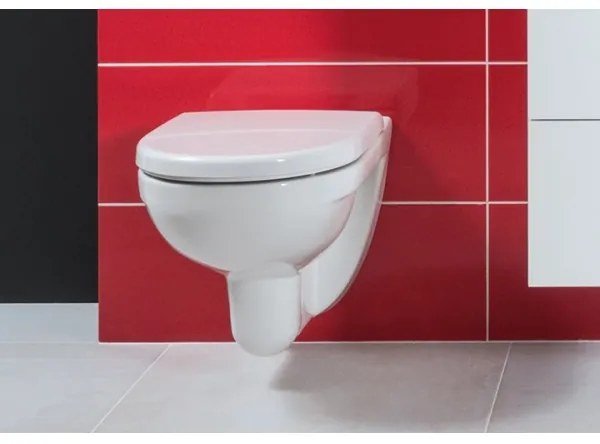 JIKA H8663810000001- Závesné WC + WC sedátko LYRA duroplast/biela