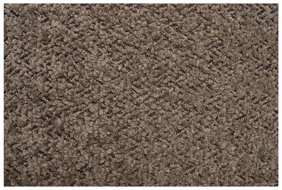 Hnedá podnožka z textílie buklé Medas – House Nordic