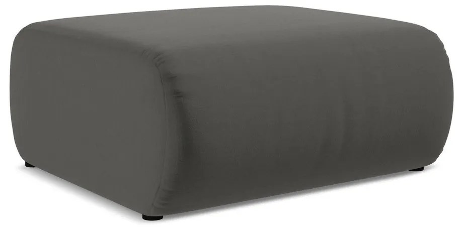 Sivá zamatová podnožka Ekahi – Makamii