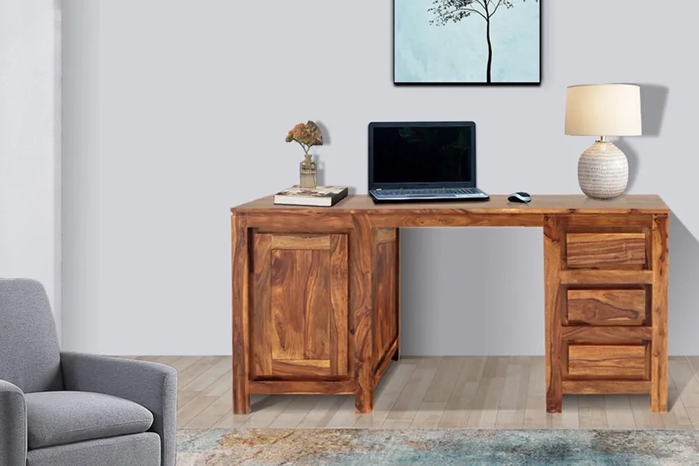 furniture-nabytek.cz - Pc stůl masiv z dřeva palisandr 160x76x80