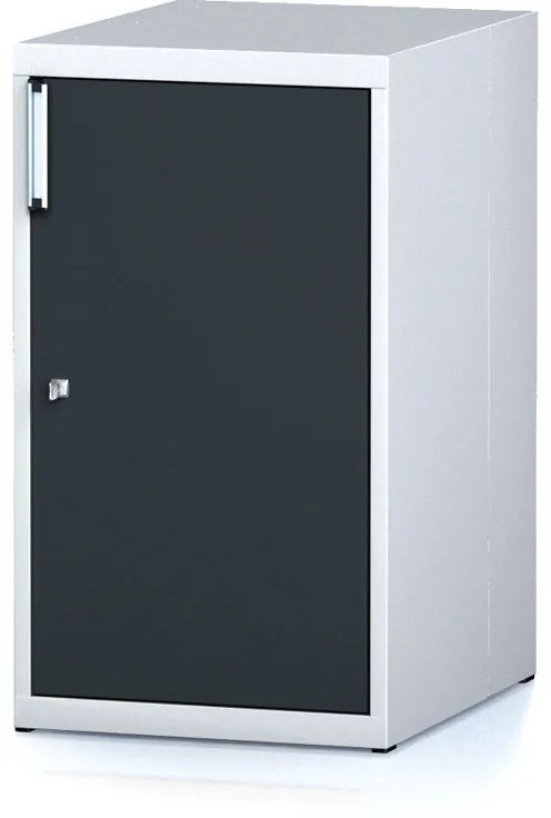 Dielenská skrinka na náradie MECHANIC, s dvierkami, 2 police, 480 x 600 x 840 mm, antracitové dvere