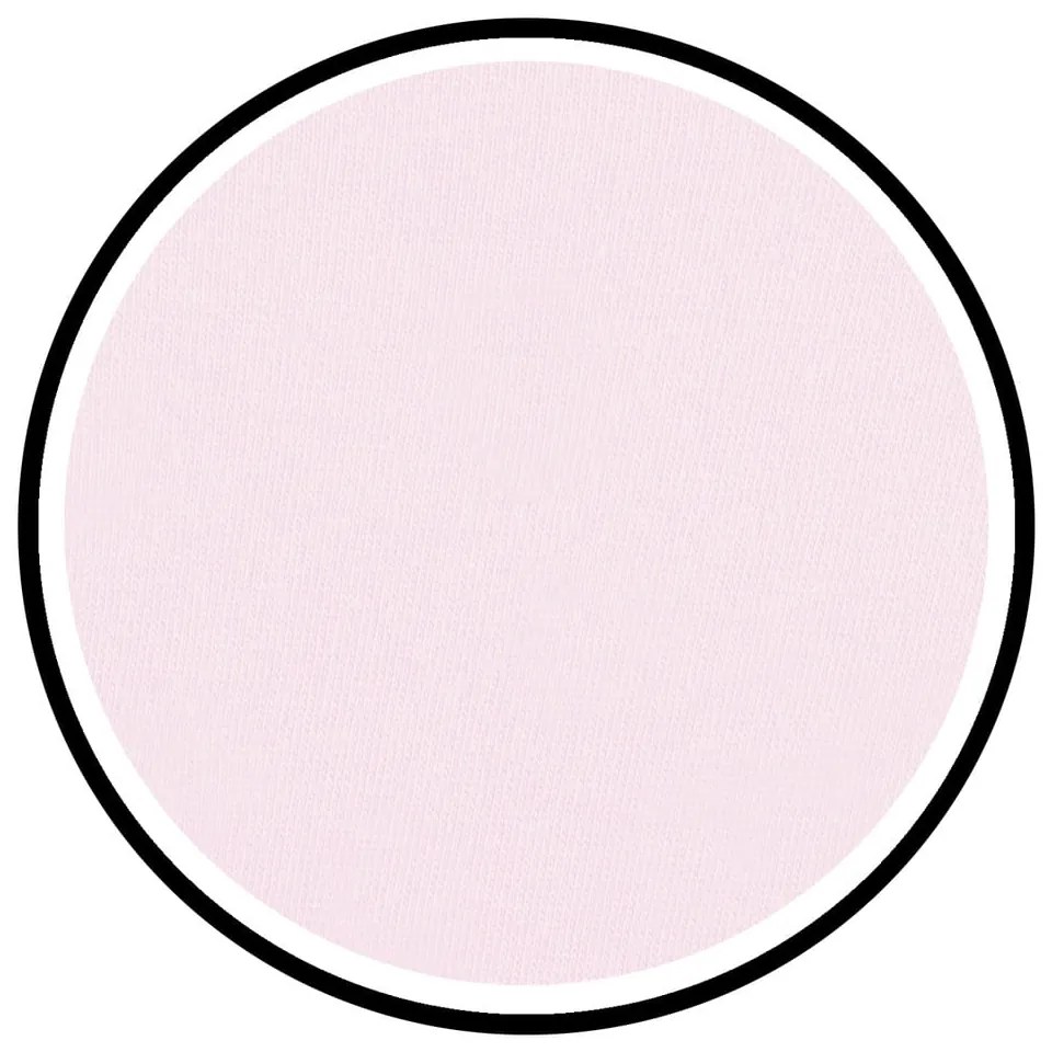 Svetloružová napínacia plachta jersey 180x200 cm Amber – Restilo