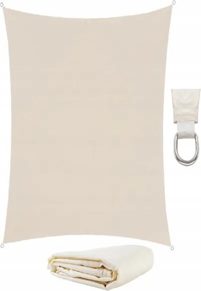 Tieniaca plachta štvorec 5x5m 10188 200g/m béžová