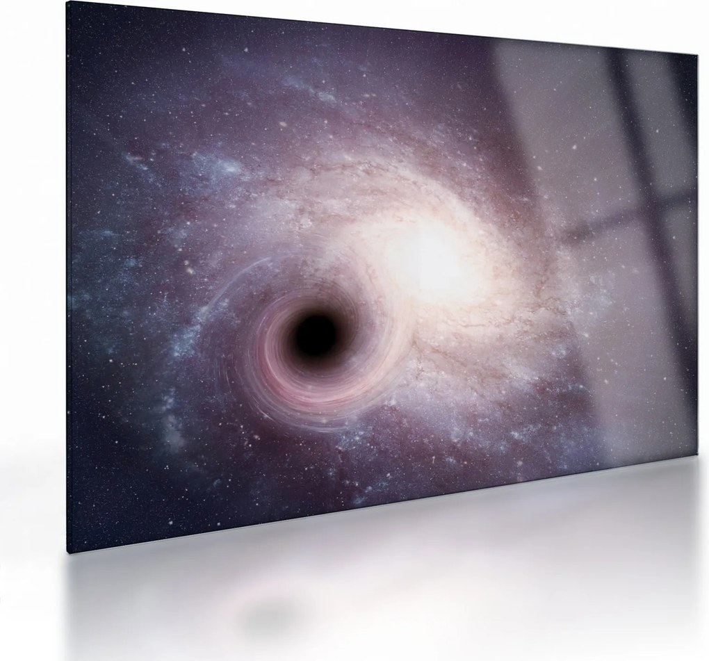 Sklenený obraz - Špirálna galaxia (70x50 cm)