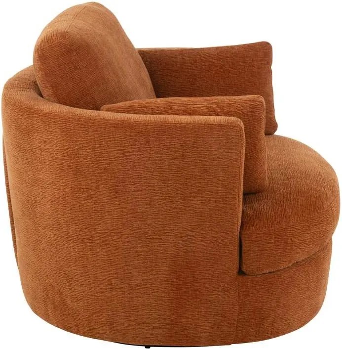 Červenooranzové kreslo Swivel - 100*109*89cm