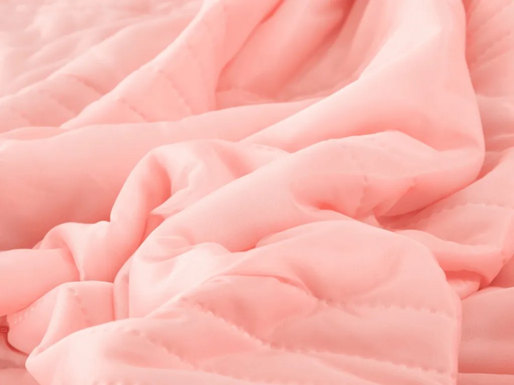 Chladiaca letná prikrývka CELIA, lososová Rozmer: 200 x 220 cm