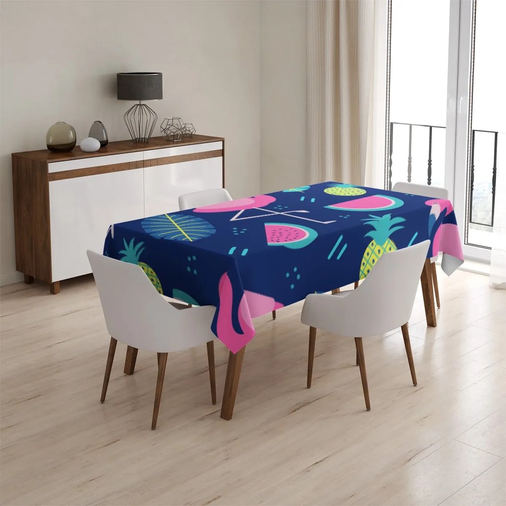 Sablio Obrus Ružové plameniaky - 90x90 cm