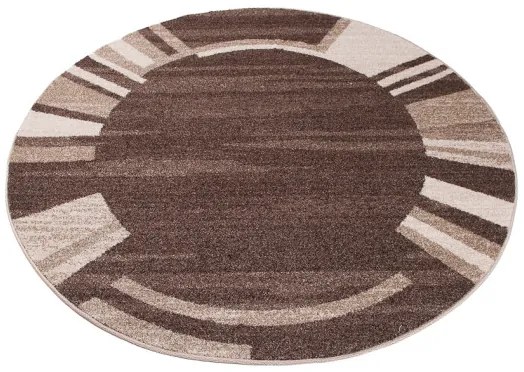 Koberec SARI 3443A 3UX tmavohnedý kruh