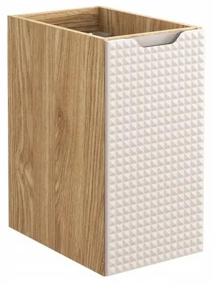 Závesná skrinka pod umývadlo Luxor Beige s doskou 120 cm béžová/dub olejovaný