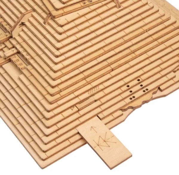 EscapeWelt - 3D drevená mechanická skladačka hlavolamu Pyramída