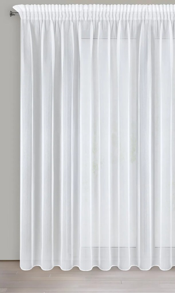 ZÁCLONA NA PÁSKE MIREA 350X270 CM BIELA