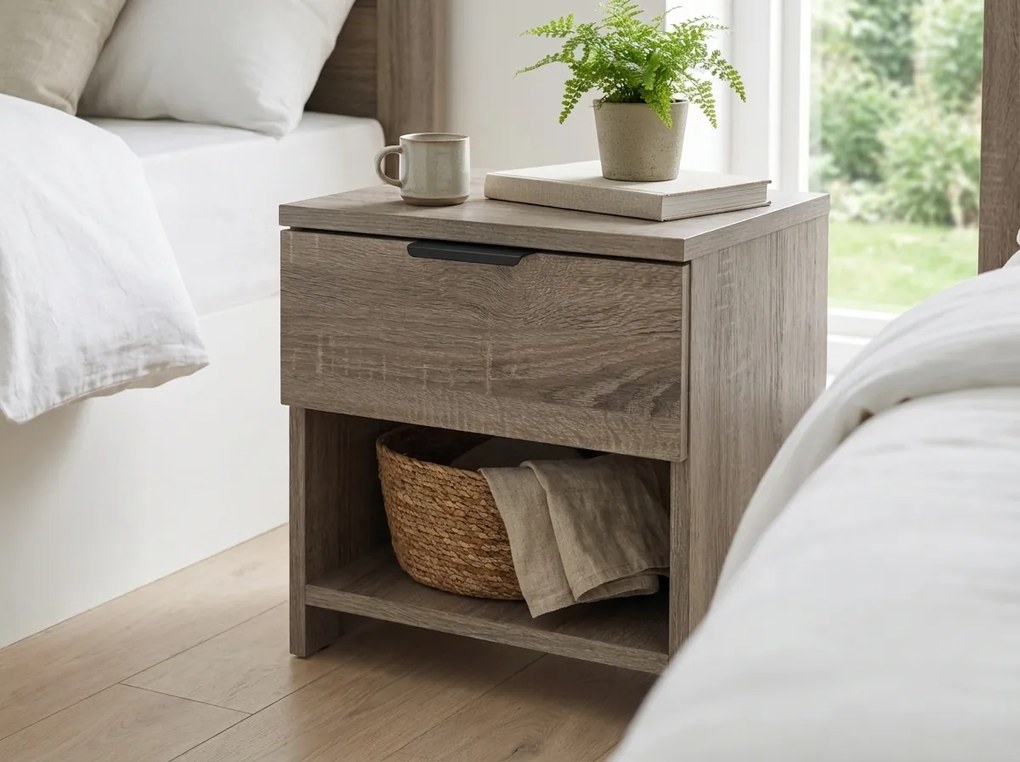 Nočné stolíky HAVANA (2 ks), dub hľuzovka