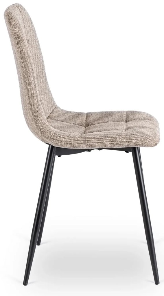 PROXIMA.store - Čalúnená jedálenska stolička PERU FARBA: tyrkysová, FARBA NÔH: čierna