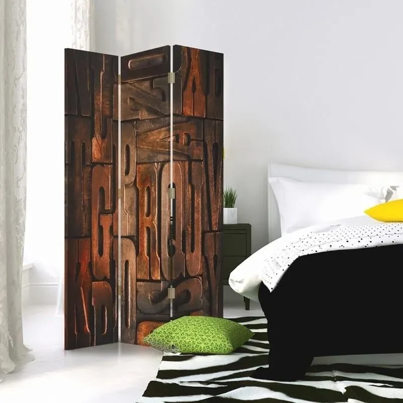 Gario Paraván Písmená Rozmery: 145 x 170 cm, Prevedenie: Klasický paraván