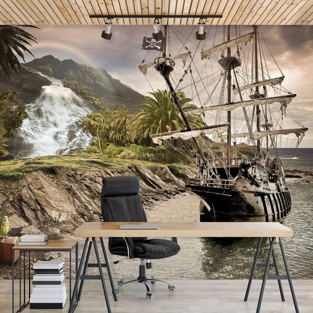 Fototapeta - Pirátska loď (152,5x104 cm)