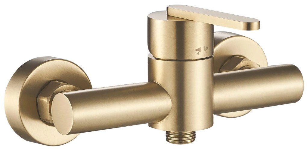 Rea Ontario, sprchová batéria s ručnou sprchovou súpravou, zlatá matná, REA-B5501