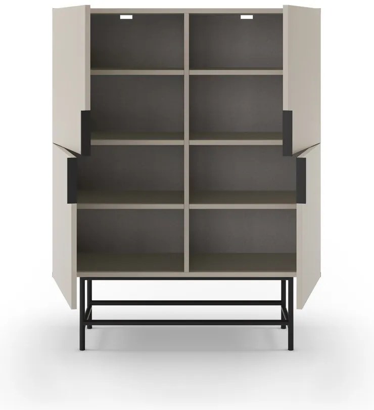 Krémová skrinka 100x128 cm Eldia – Marckeric