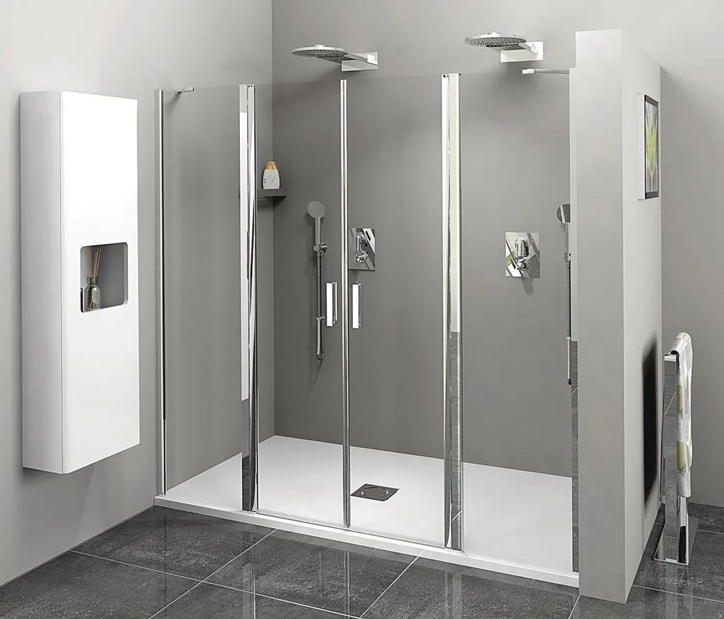 Polysan, ZOOM LINE sprchové dvere dvojkrídlové 900mm, číre sklo, ZL1790