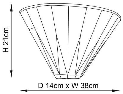 Endon 64046 - Nástenné svietidlo Tiffany DARK STAR 1xE14/40W/230V