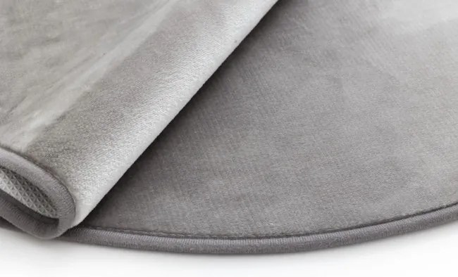 Kúpeľňový koberček Miami Viscose sivý kruh