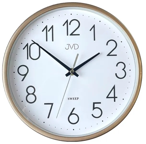 Nástenné hodiny JVD HX2487.1 s plynulým chodom, 26 cm