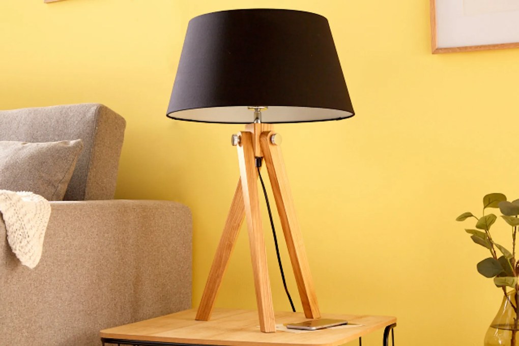 Bighome - Stolná lampa TRIP 64 cm - čierna
