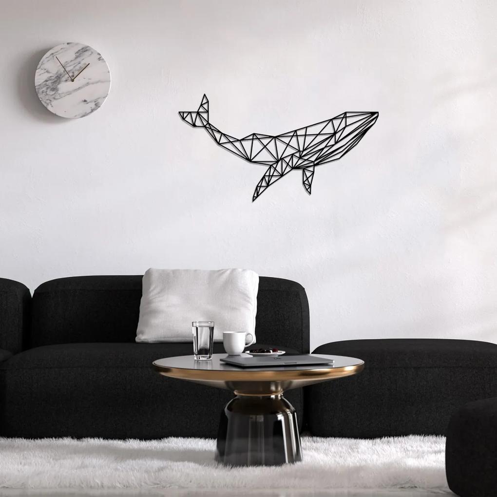 Nástěnná dekorace Whale 1 černá