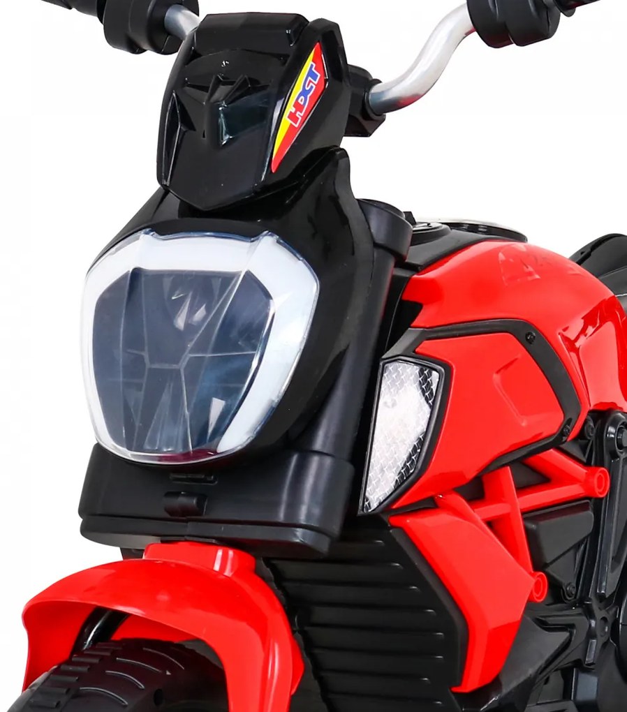 Motorka na batérie pre deti FAST TOURIST - červená