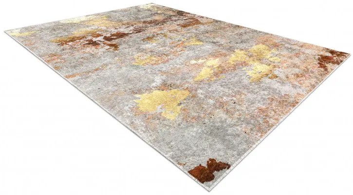 Dywany Łuszczów, Kusový koberec Miro 51463.802 Abstraction grey/gold, 120x170, viacfarebná, kuchyňa
