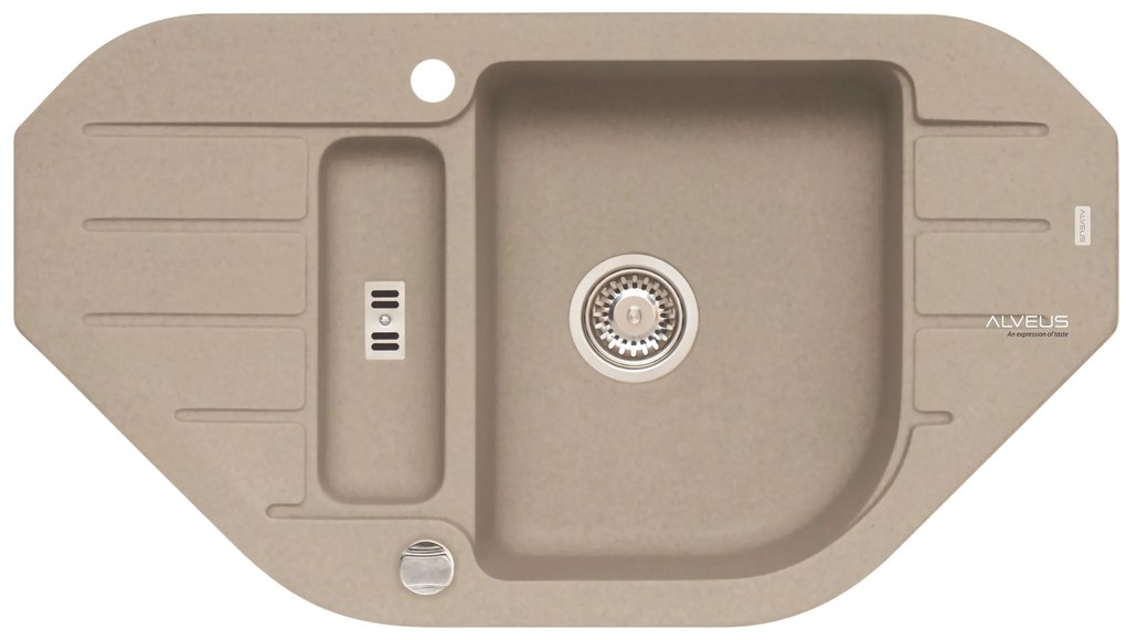 ALVEUS CZ NIAGARA 60/ 02 PEBBLE (900x500mm)+ pop- up sifon